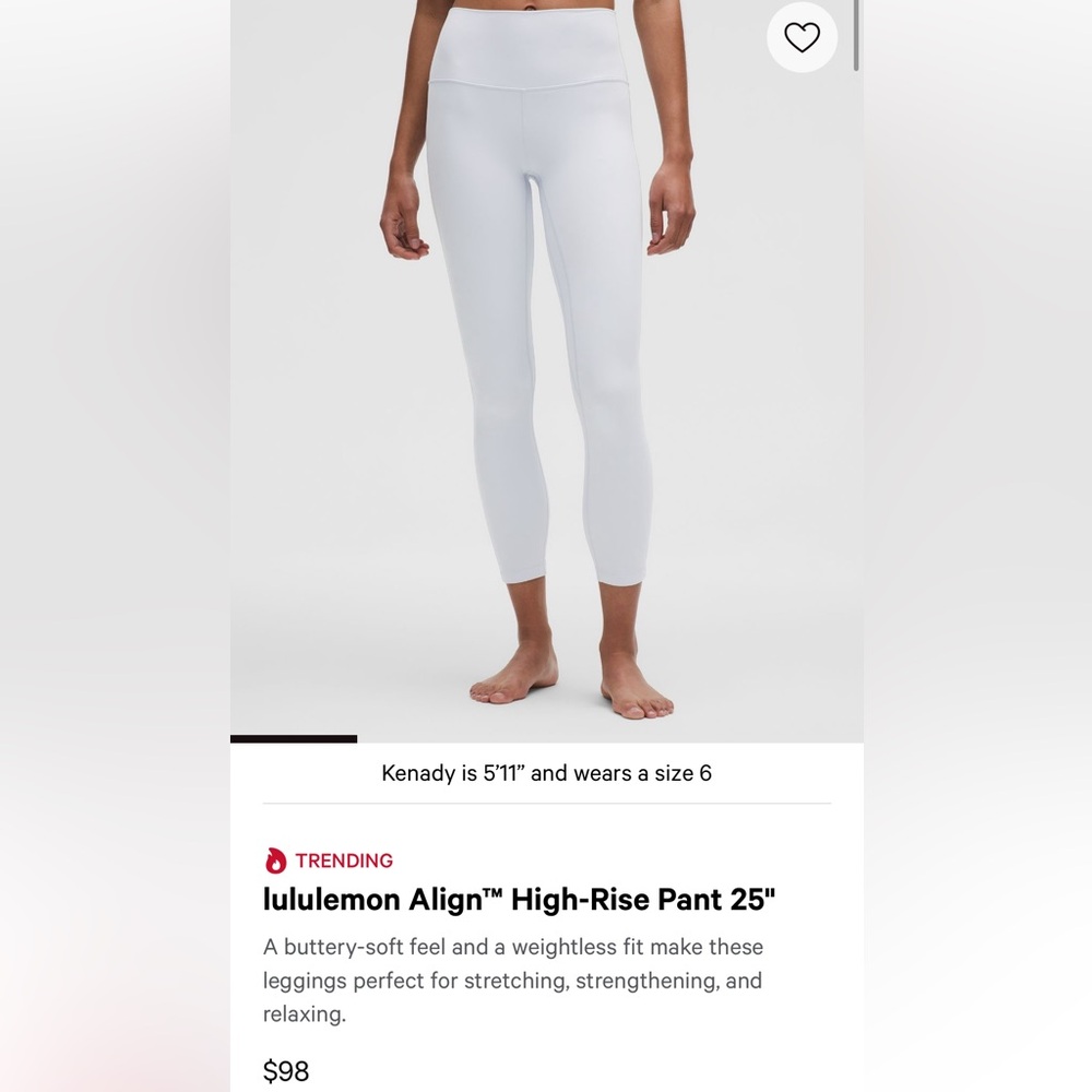 Lululemon Align High-Rise Legging 25”